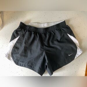 Nike Running Shorts - black, white, lined.